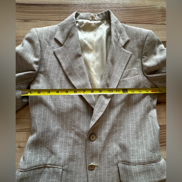 Yves Saint Laurent vintage pinstripe suit / jacket & pants. YSL buttons - Picture 13 of 15